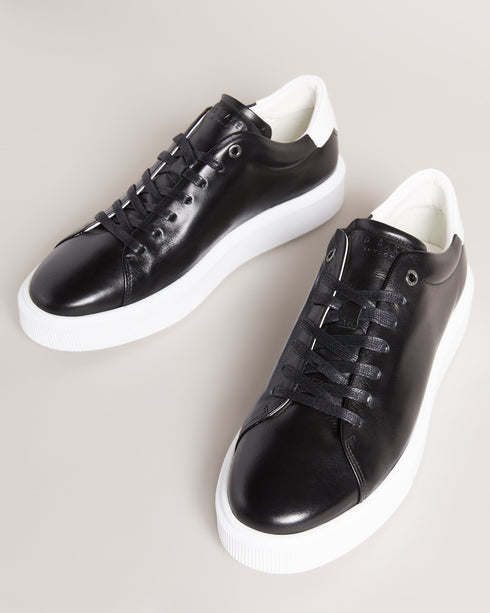 BREYON-Sneakers-For a bold finishing touch to your outfit, BREYON hits the mark. Featuring an inflated sole and a glossy leather upper, these sleek trainers are ideal for adding a sophisticated flair to jeans and a tee.By purchasing this product, you are supporting responsible leather manufacturing through the Leather Working Group. Trainers Leather Inflated sole Lace up Round toe Contrast panels- Ted Baker Romania